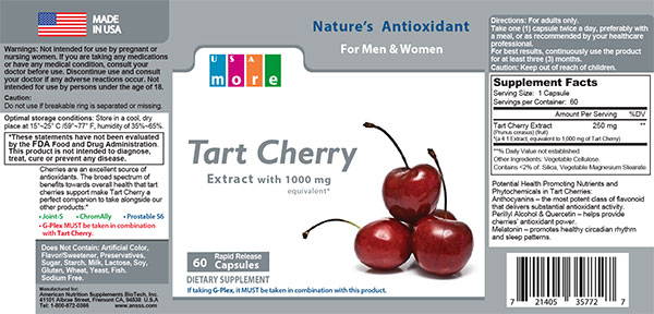 Tart Cherry Label