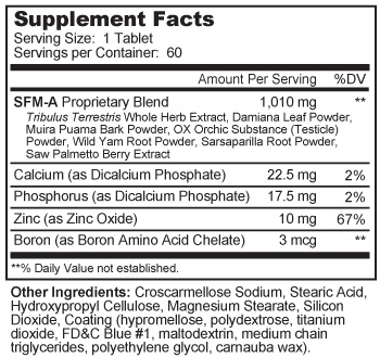 SFM-S9 Supplement Facts